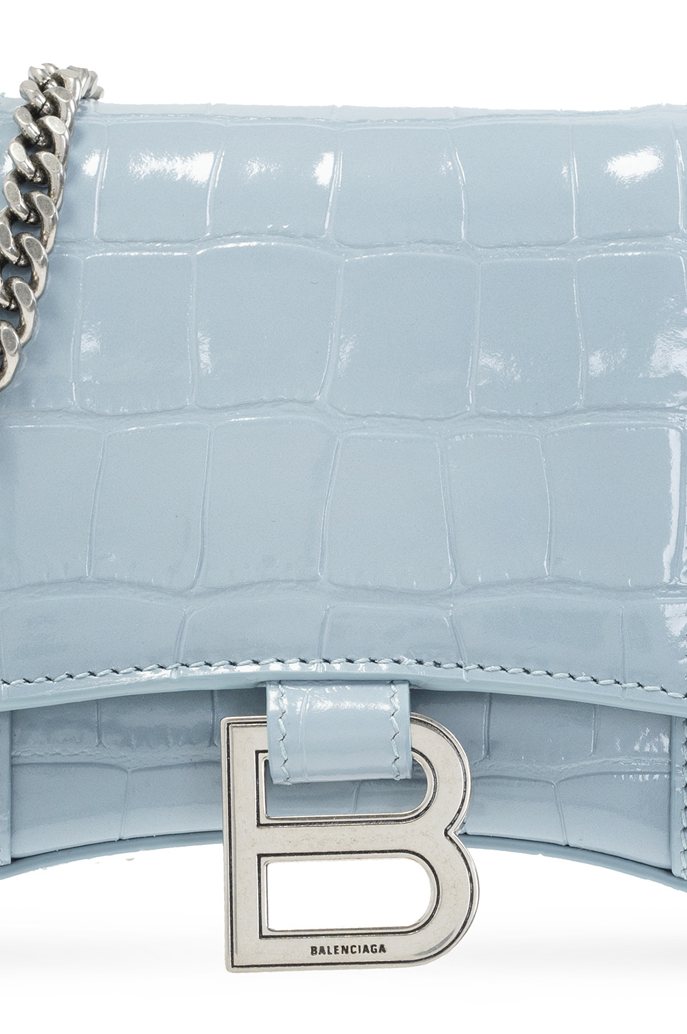 Balenciaga ‘Hourglass’ wallet with chain